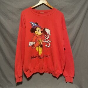 VTG Walt Disney World 25th Anniversary Mickey Inc Crewneck Sweatshirt Sweater